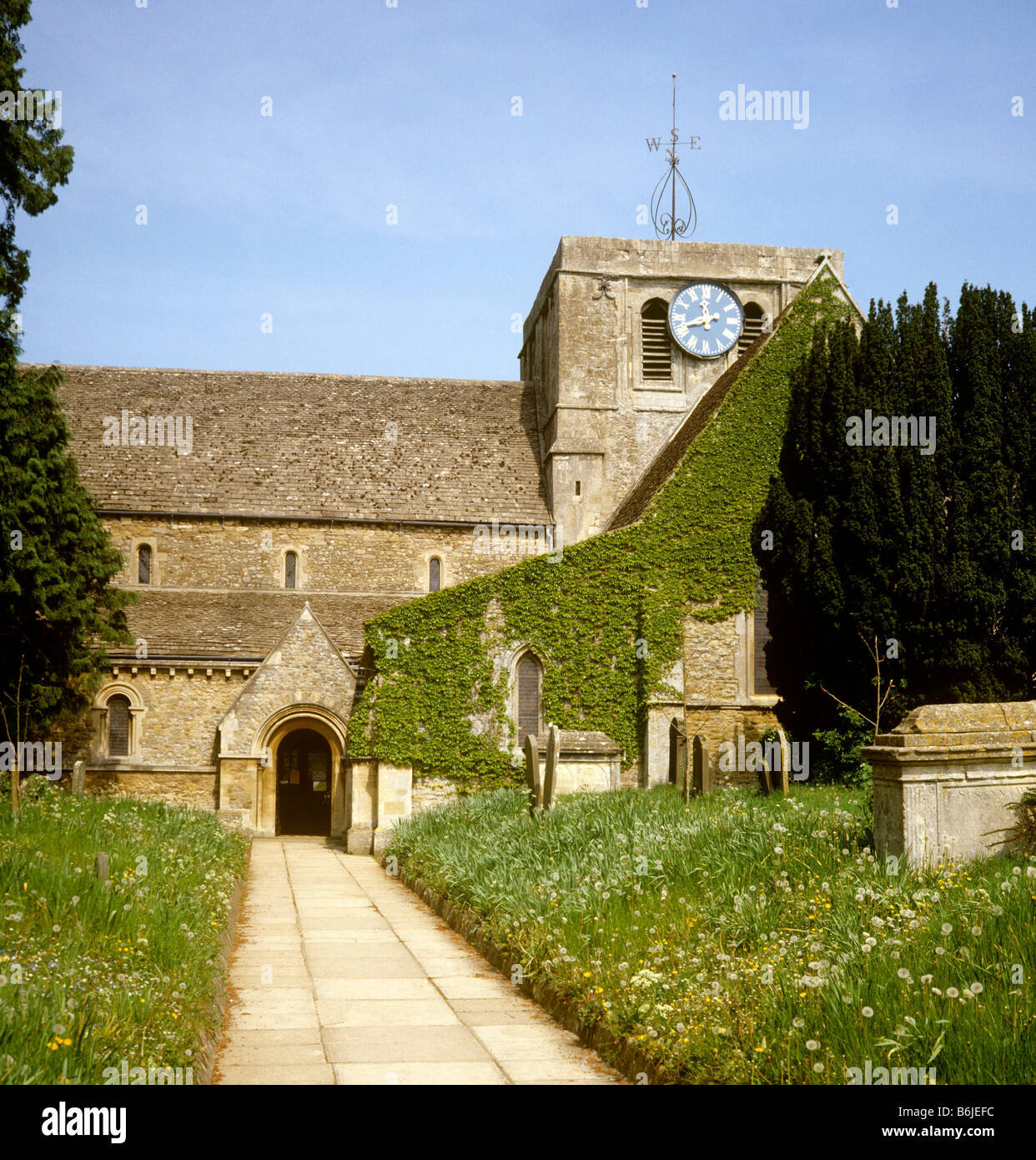 UK England Oxfordshire Faringdon All Saints Church tower Stock Photo