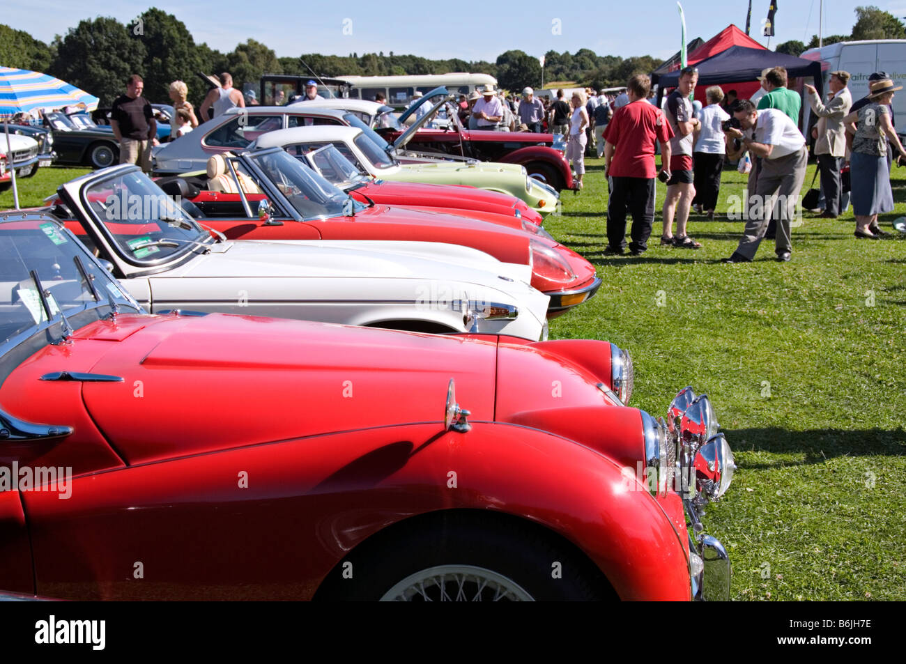 Classic car show England Harpenden Classics on the Common 2008 Stock Photo