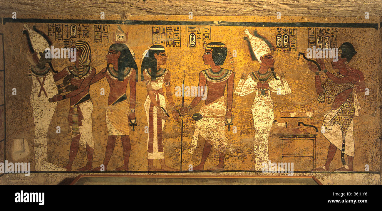 Egypt King Tut Tomb Wall Stock Photo Alamy egypt-king-tut-tomb-wall-stock-photo-alamy
