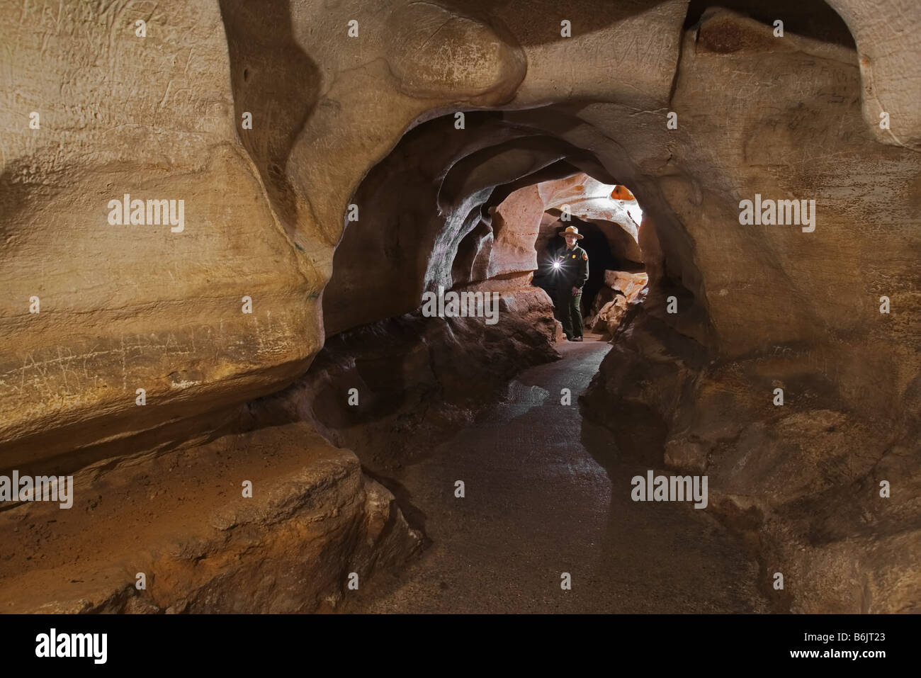 Interior view of Mammoth Cave, Mammoth Cave National Park, Cave City