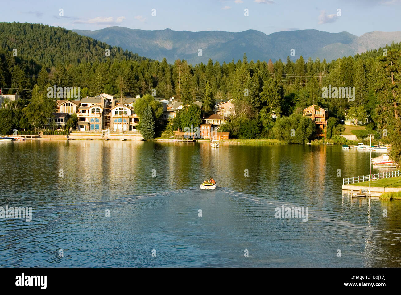 Harbor in Bigfork Montana Stock Photo Alamy