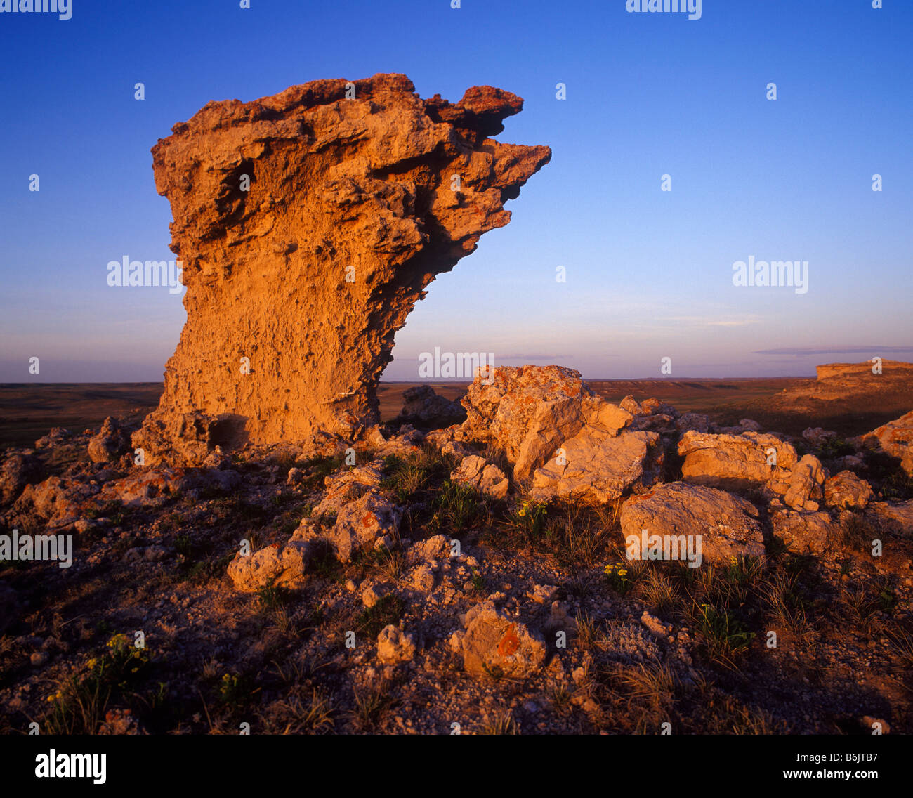 Rock Outcroppings in the Agate Fossil Beds National Monument in