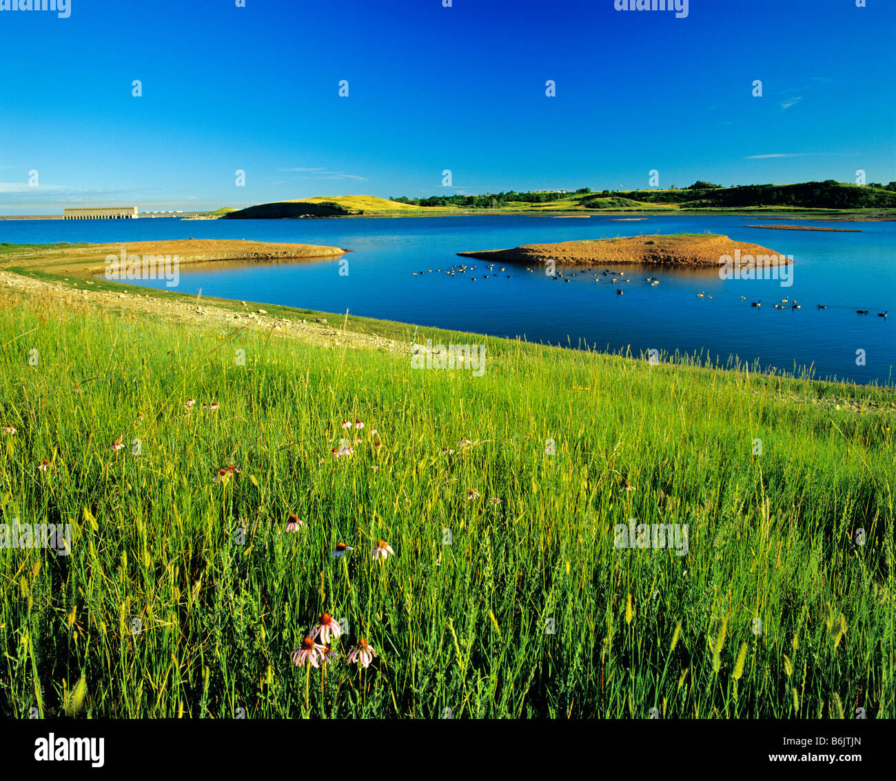 Lake Sakakawea State Park in North Dakota Stock Photo Alamy