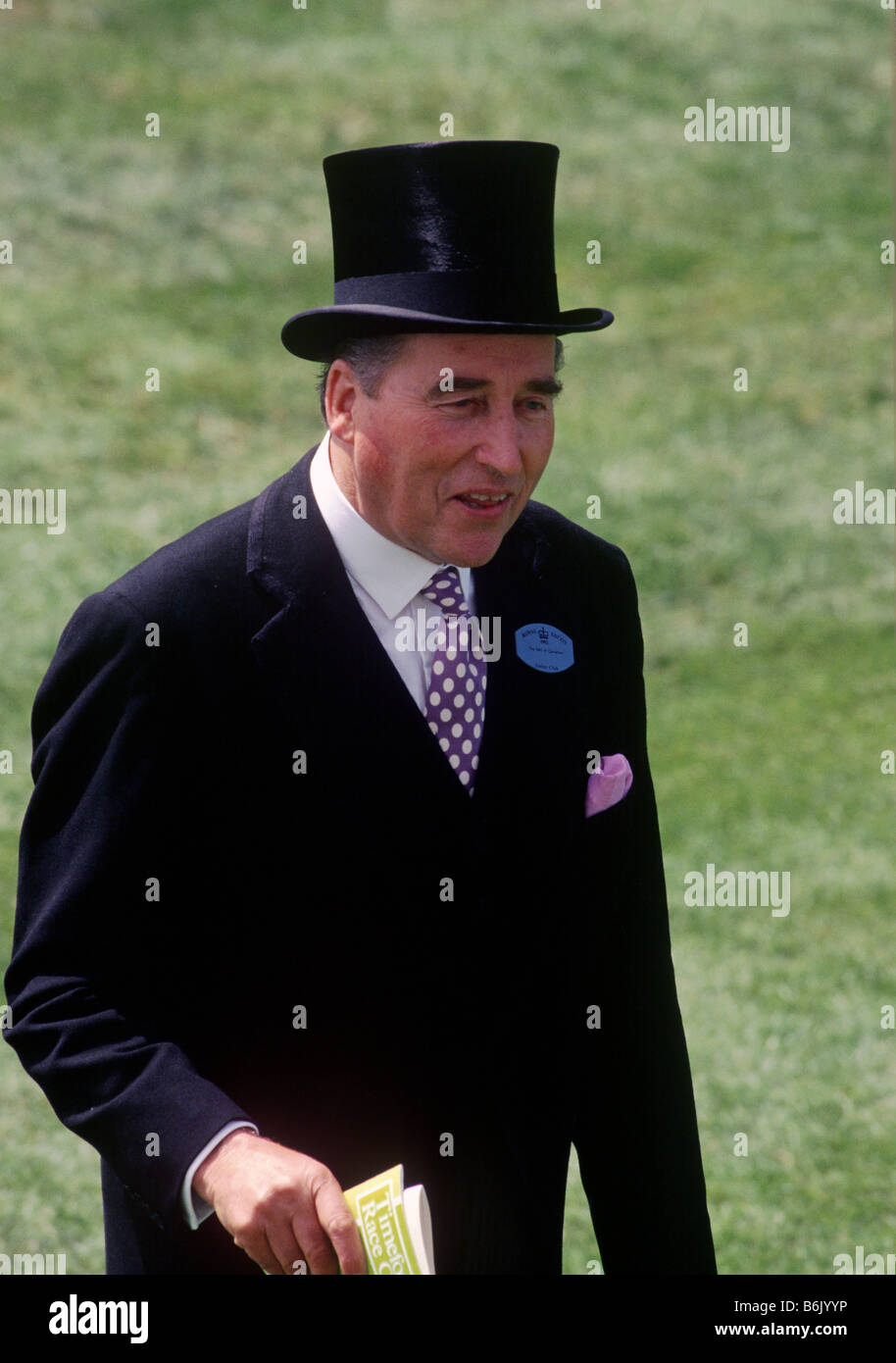 Lord Porchester at Ascot Stock Photo