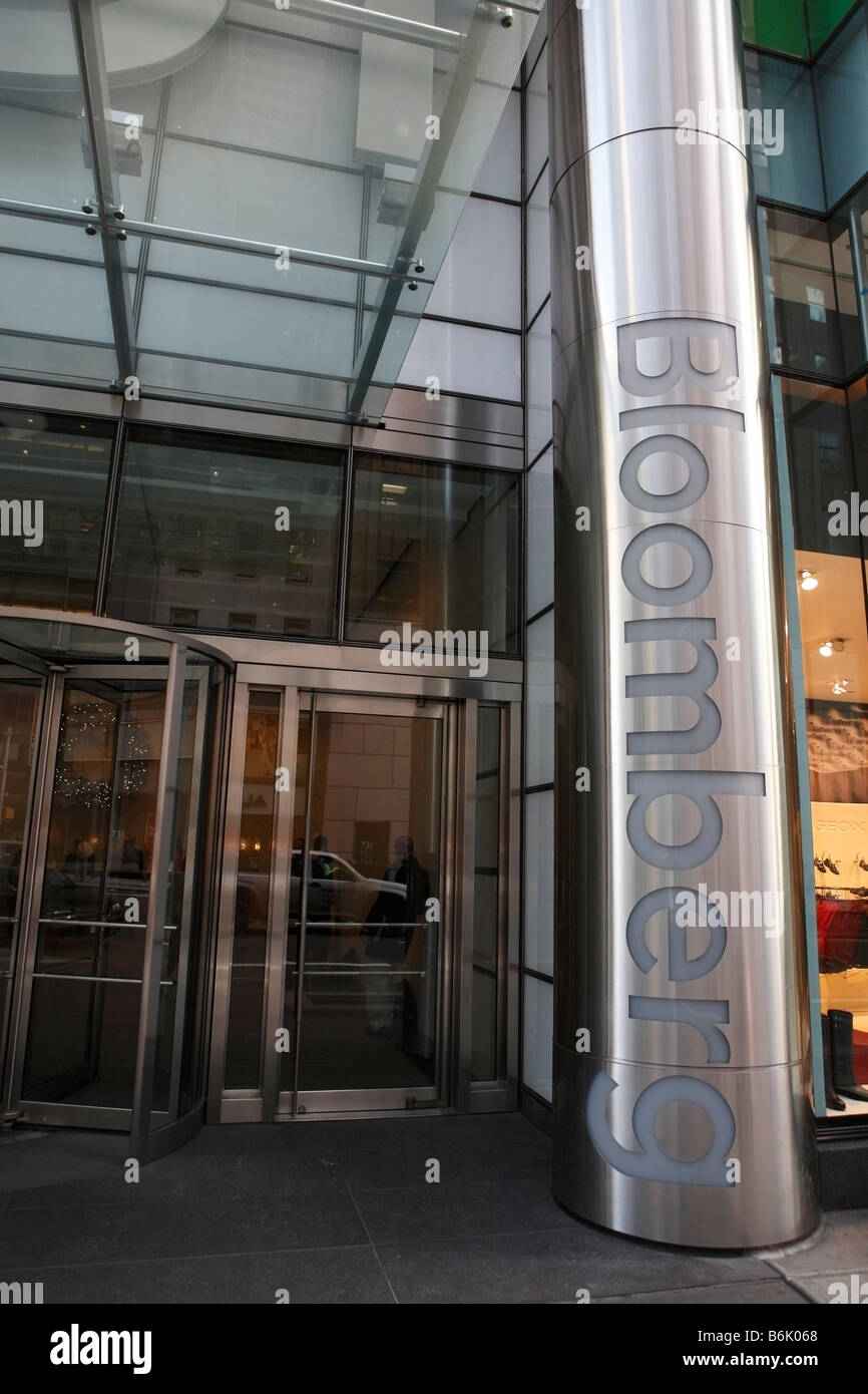 Entrance Bloomberg Building High Resolution Stock Photography and ...