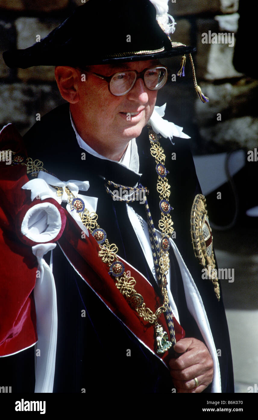 Lord Sainsbury of Preston Candover at the Order of the Garter ceremony Windsor Stock Photo