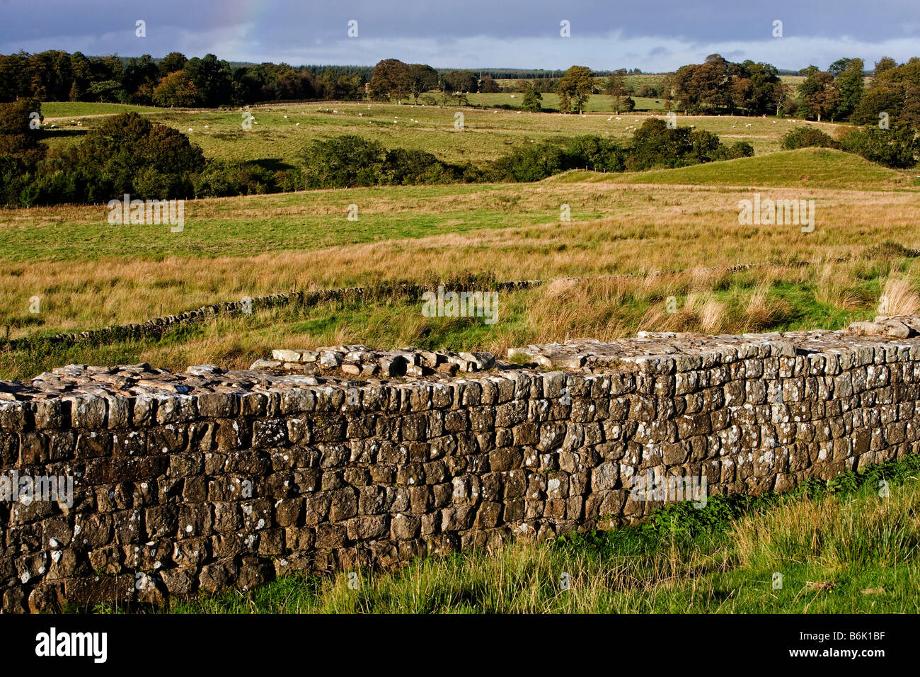 Hadrian s Wall Lake District Cumbria UK Stock Photo Alamy