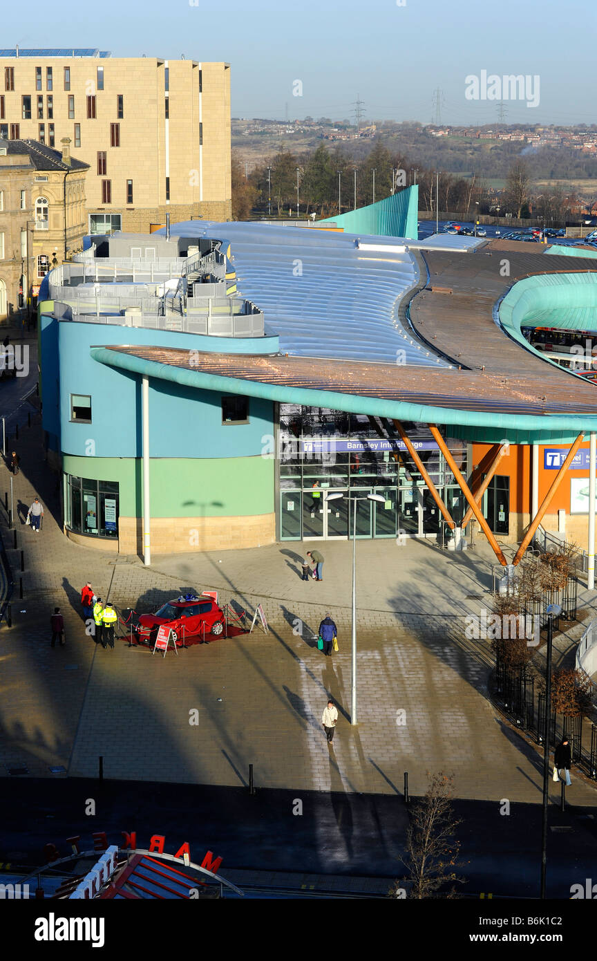 Barnsley interchange bus station Stock Photo Alamy