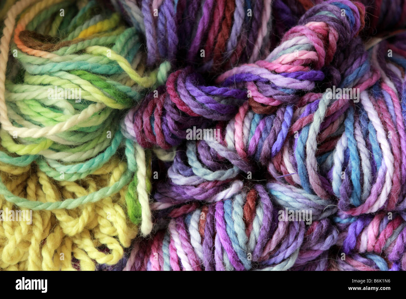 Fine alpaca wool from Peru Stock Photo