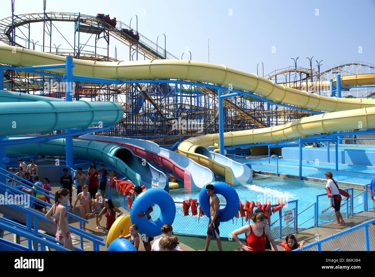 Water slides fun hi-res stock photography and images - Alamy