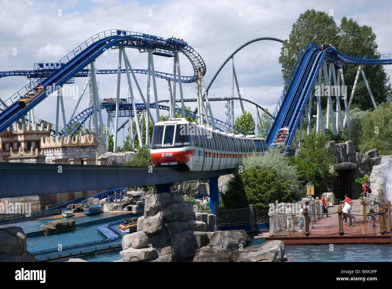 Poseidon roller coaster at Europa Park, Rust, Germany Stock Photo - Alamy
