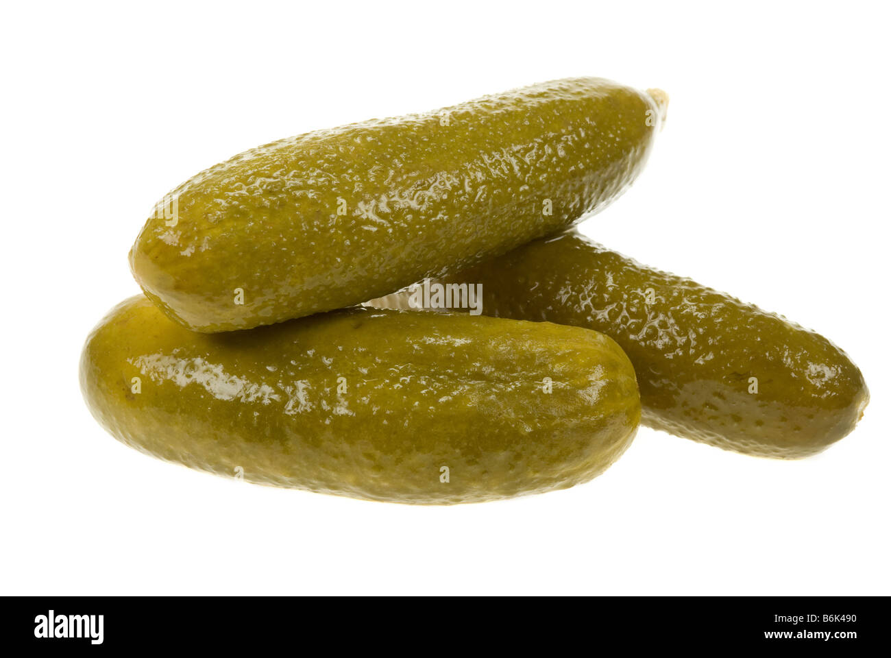 gherkin dill pickle isolated on a white background Stock Photo Alamy