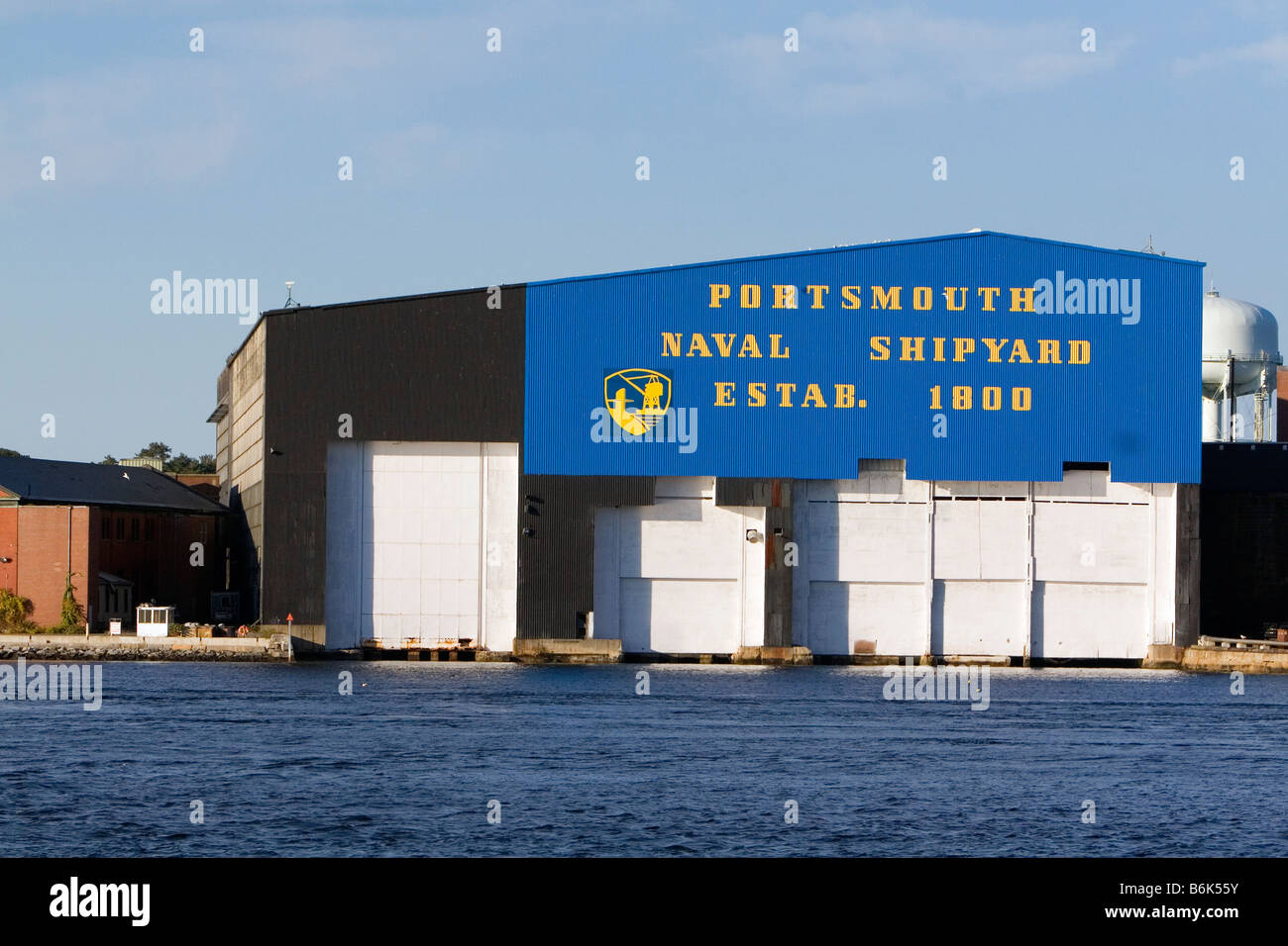 The Portsmouth Naval Shipyard located on the Piscataqua River at