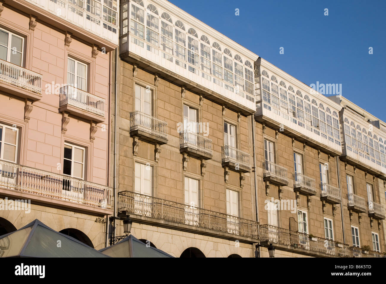 Plaza Maria Pita Square, Coruna, Galicia, Spain Stock Photo