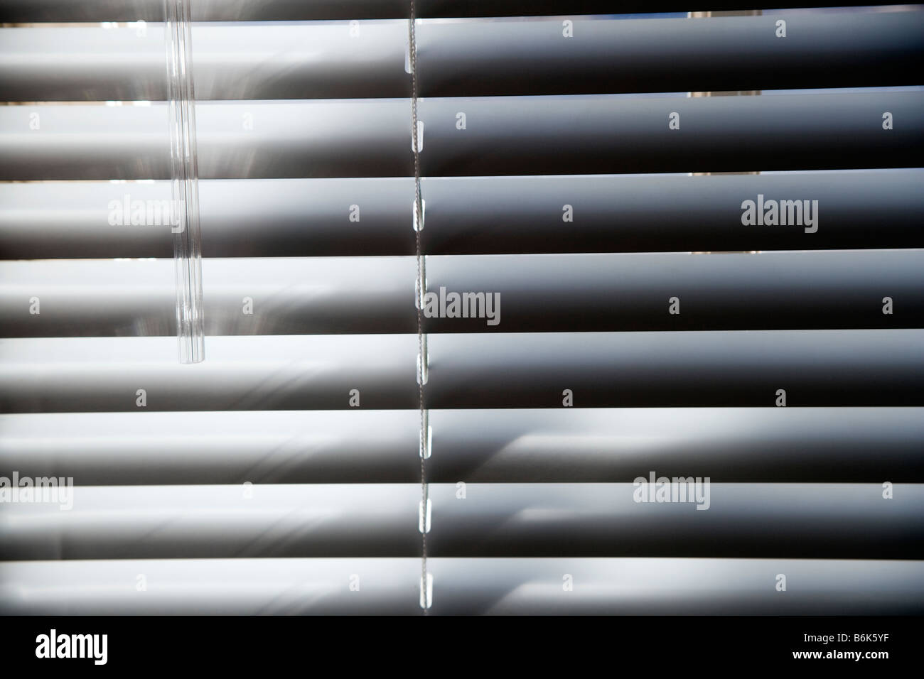 Abstract photo of sunlight on venetian blinds Stock Photo