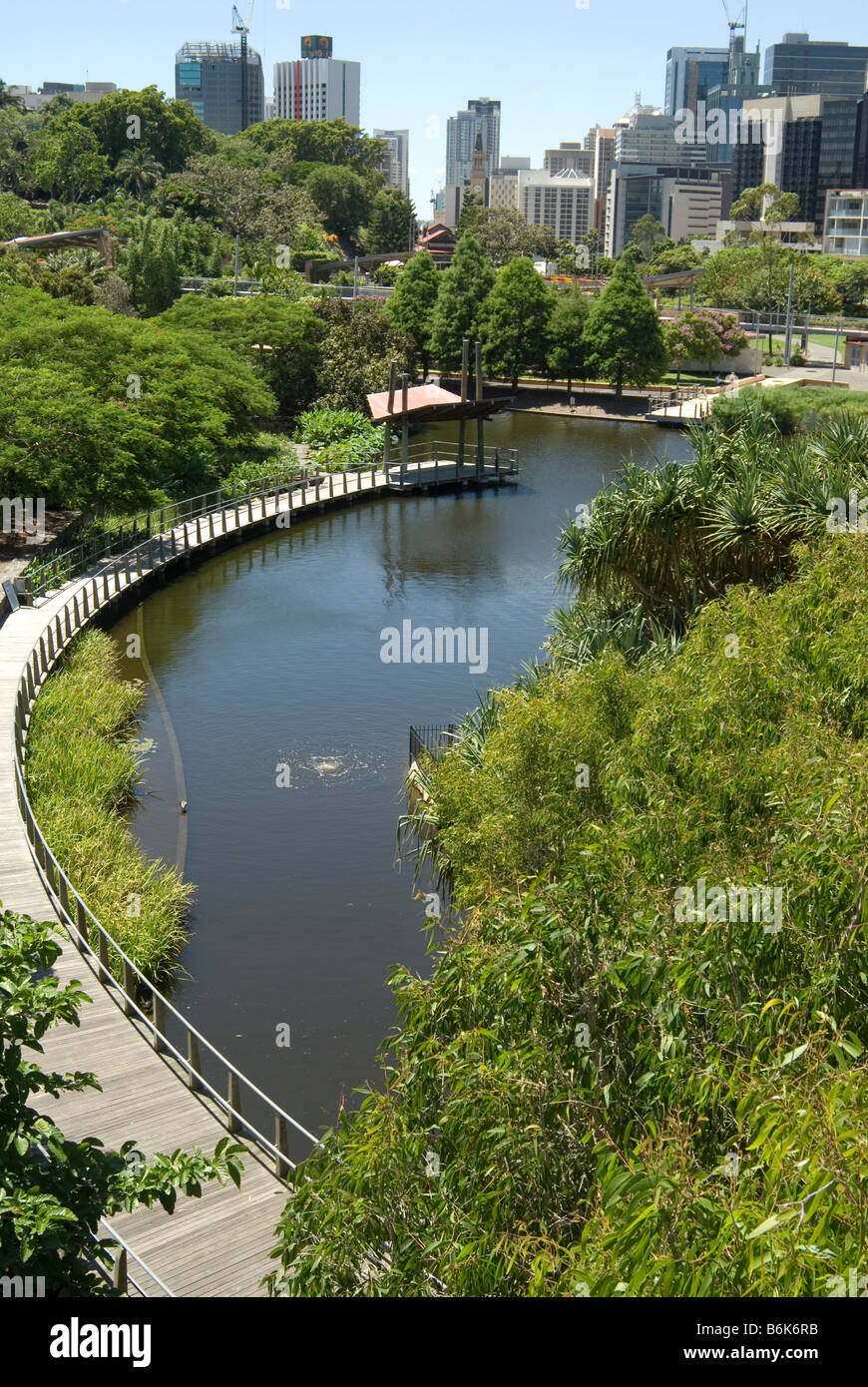 Roma Street Parkland, Brisbane, Australia Stock Photo