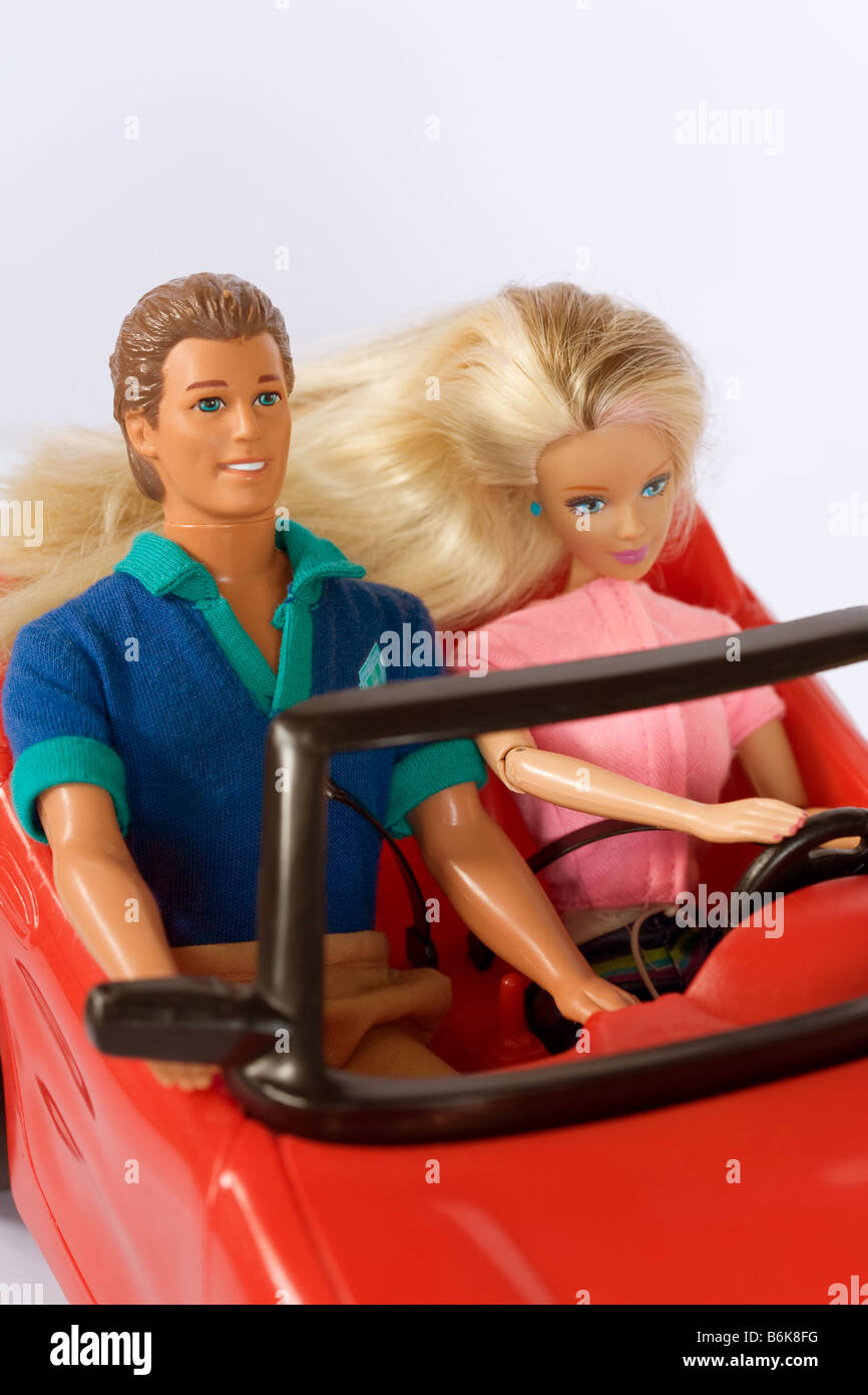 ken and barbie car