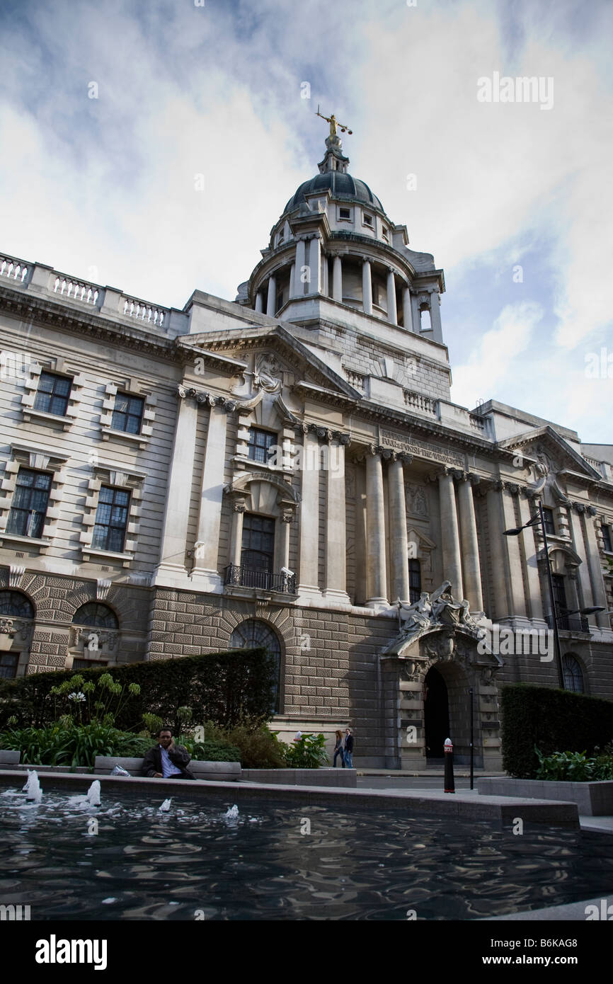 The Central Criminal Court (Old Bailey), London, England. Stock Photo