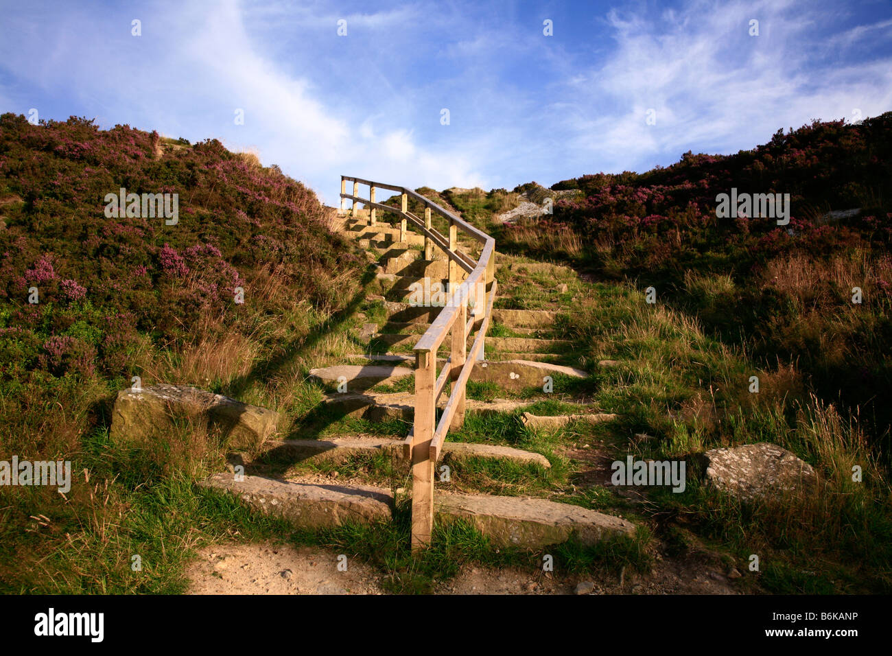 Steps at Teggs Nose, Macclesfield Stock Photo - Alamy
