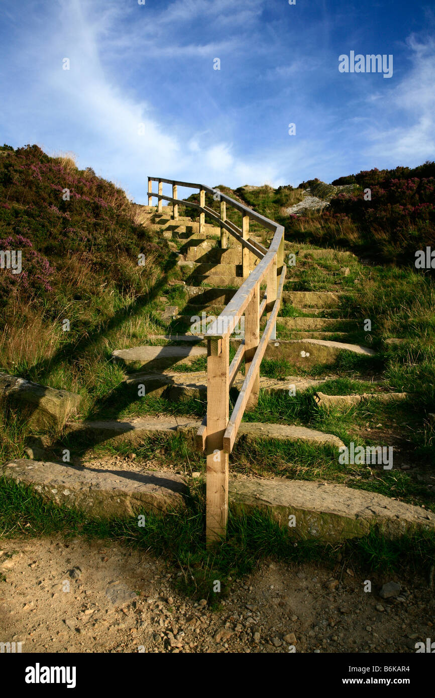 Steps at Teggs Nose, Macclesfield Stock Photo - Alamy