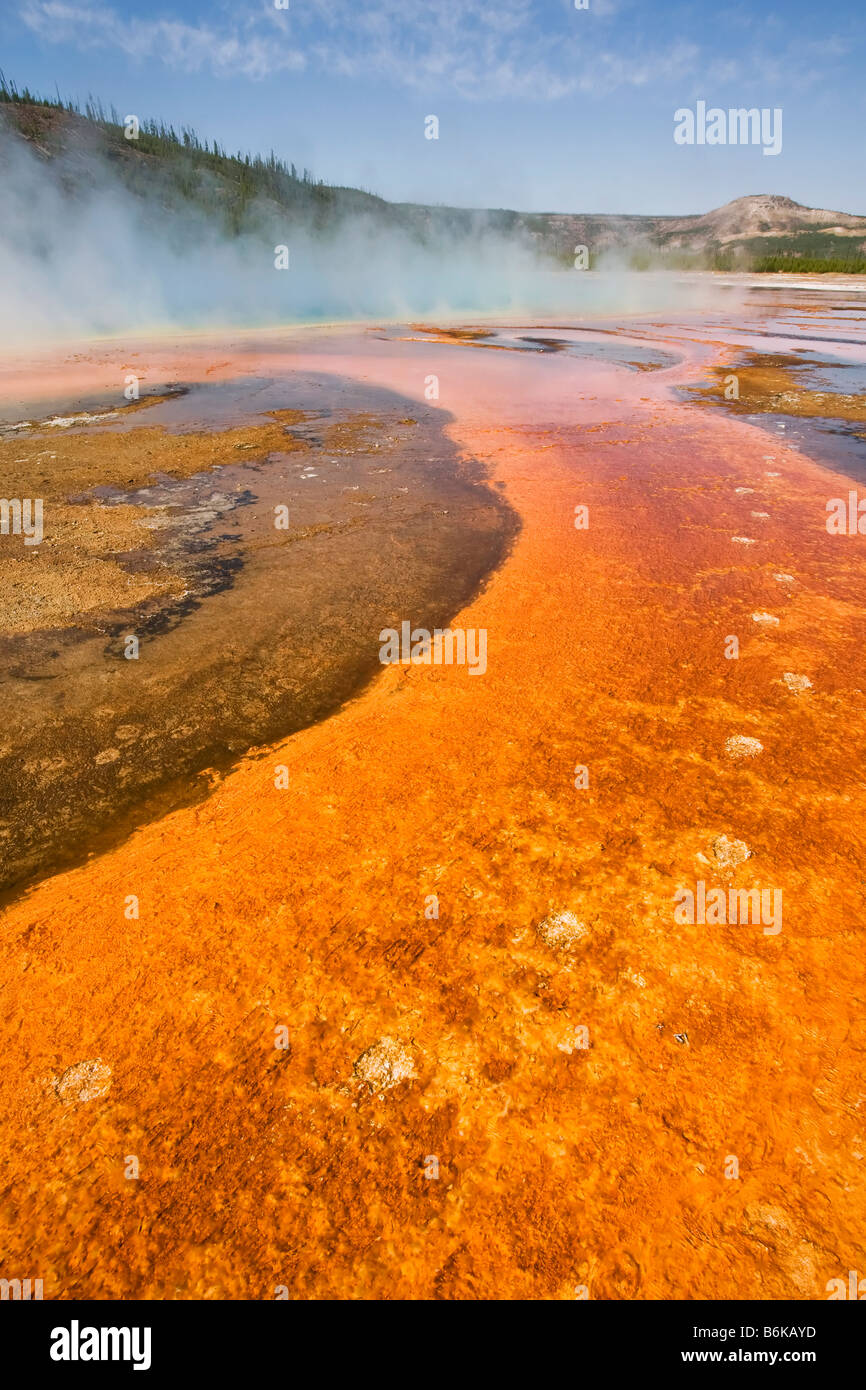 Grand prismatic Spring Stock Photo