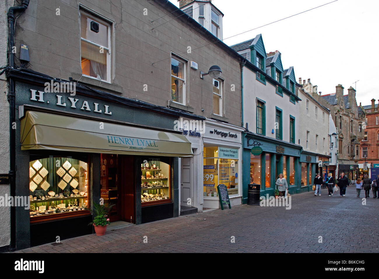 Ayr Newmarket Street typical buildings town