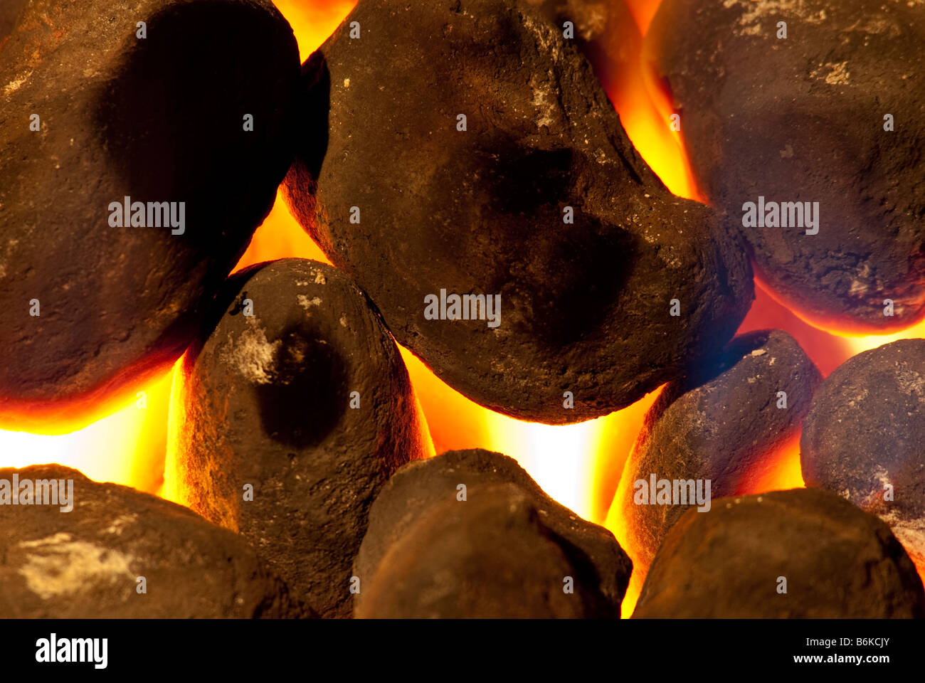 A gas coal effect fire burning Stock Photo Alamy