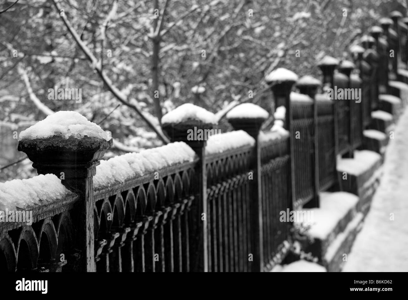 Covered railings Black and White Stock Photos & Images - Alamy