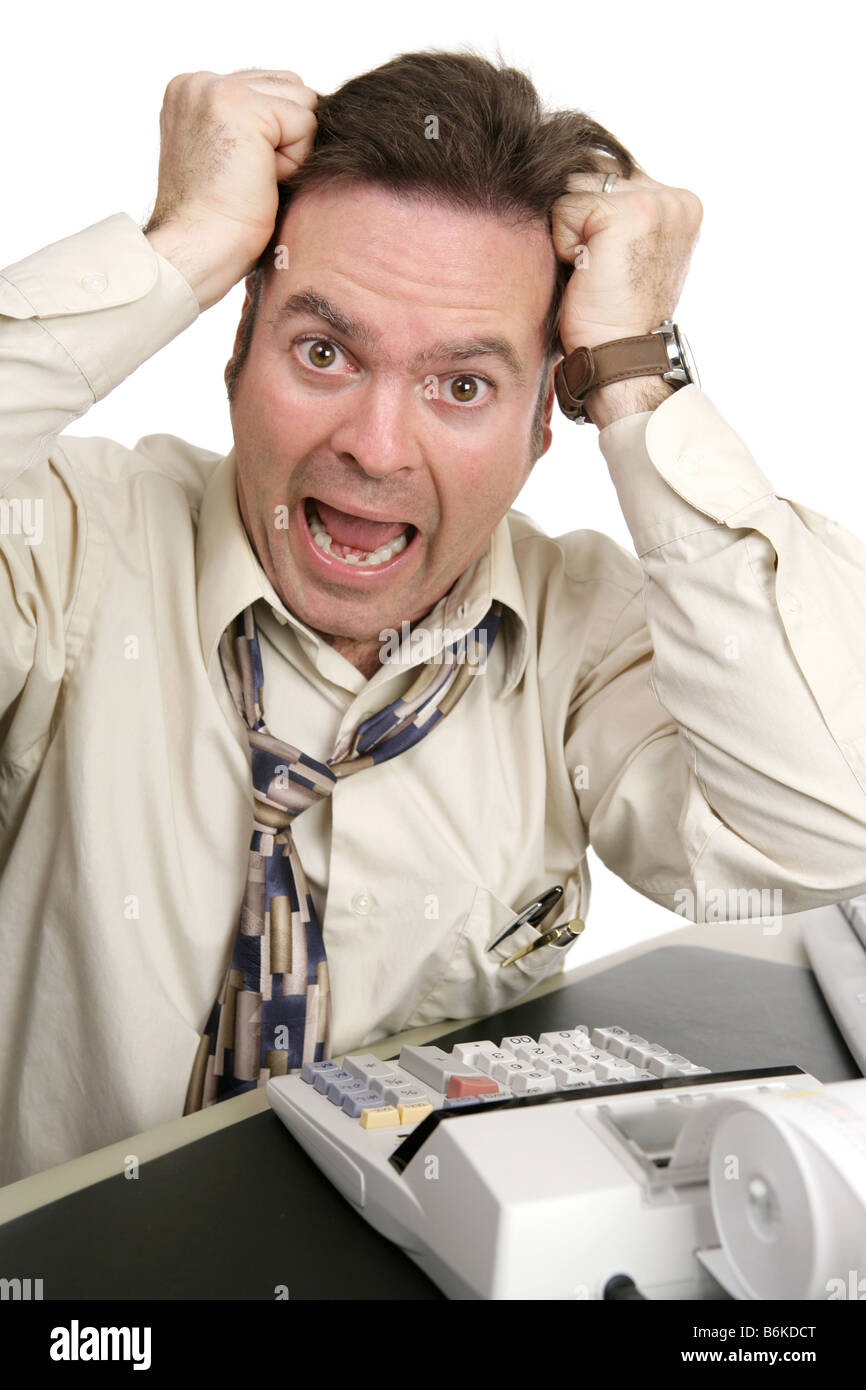 Man going crazy at desk hires stock photography and images Alamy
