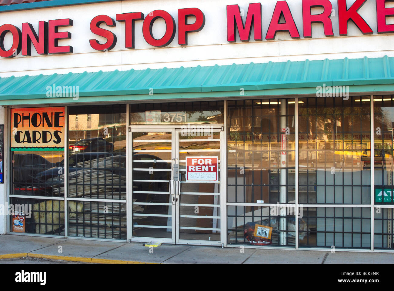 Closed down market in America Stock Photo Alamy