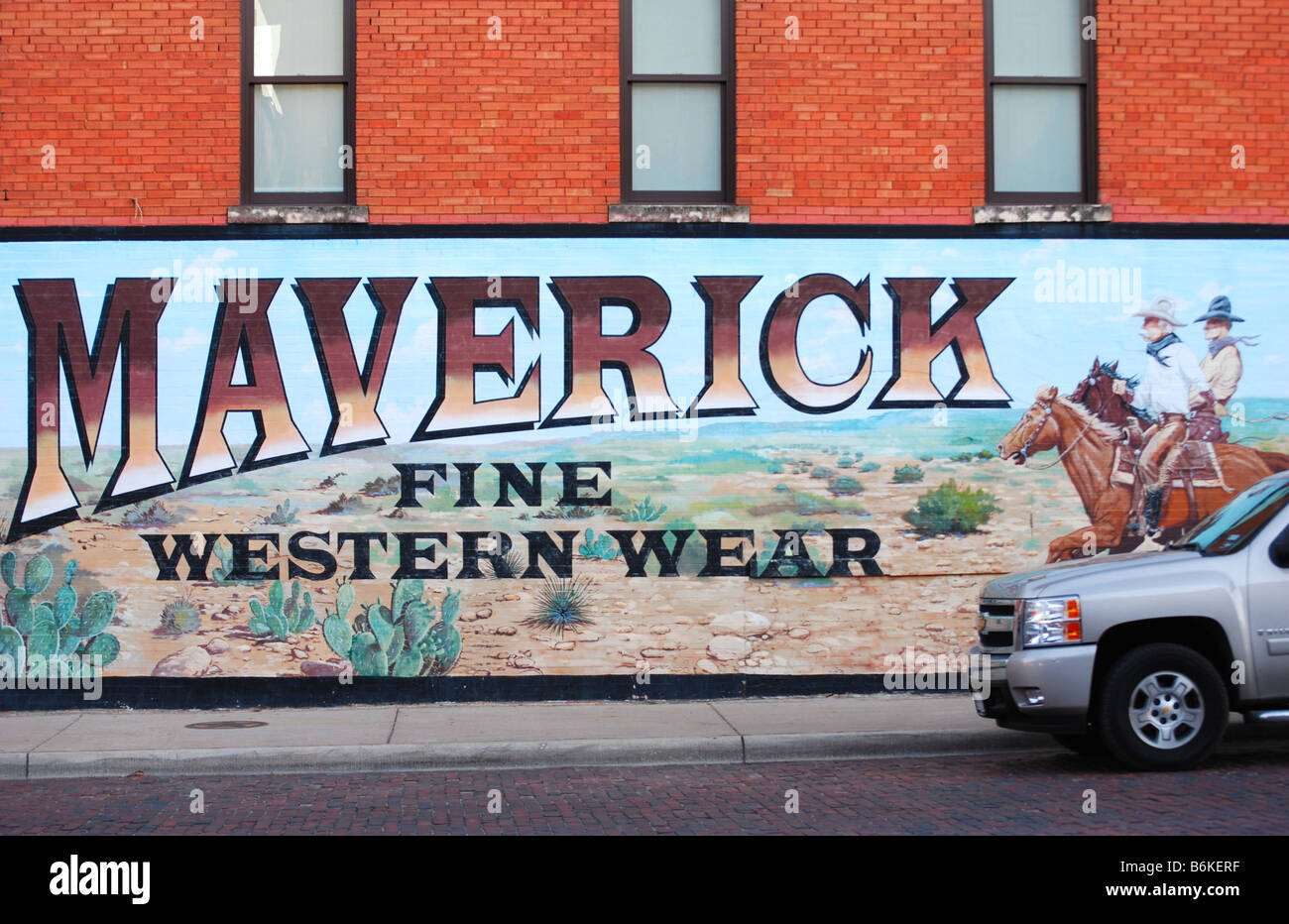 Maverick Fine Western Wear Building Stock Photo