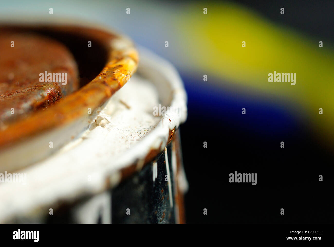 Old Paint Tin Stock Photo Alamy