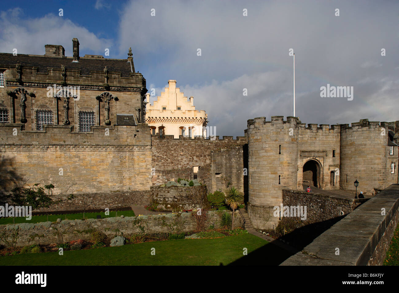 Stirling castle Royal Apartments Queen Anne Gardens Gatehouse early 16th century Scotland
