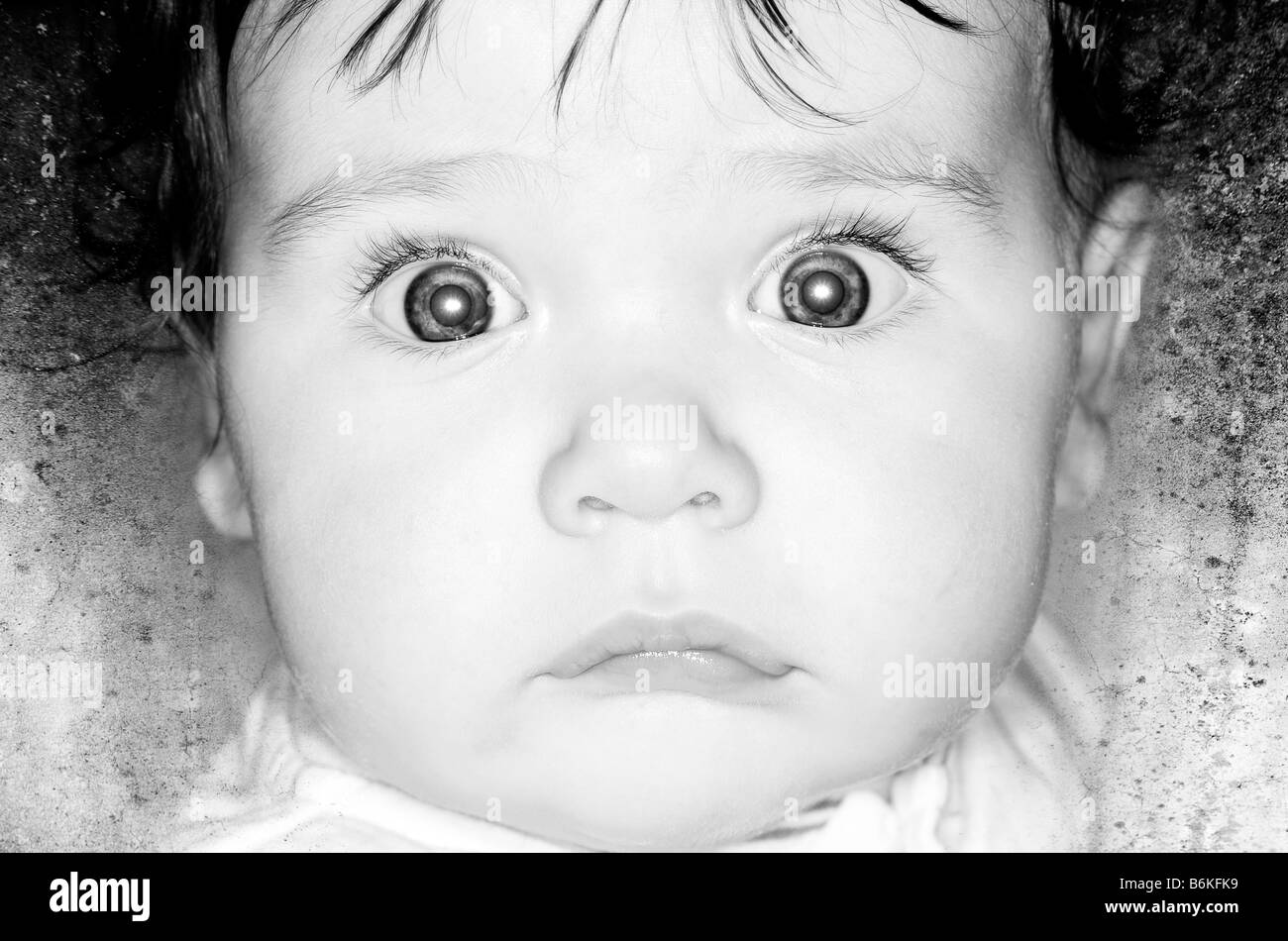 baby face angelic Stock Photo