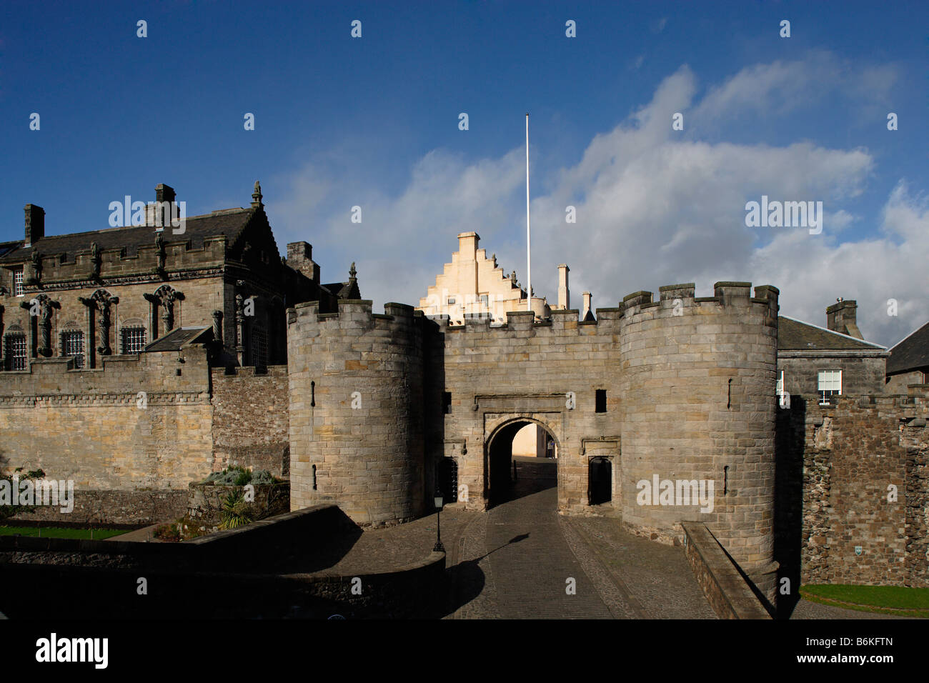 Stirling castle Royal Apartments Queen Anne Gardens Gatehouse early 16th century Scotland