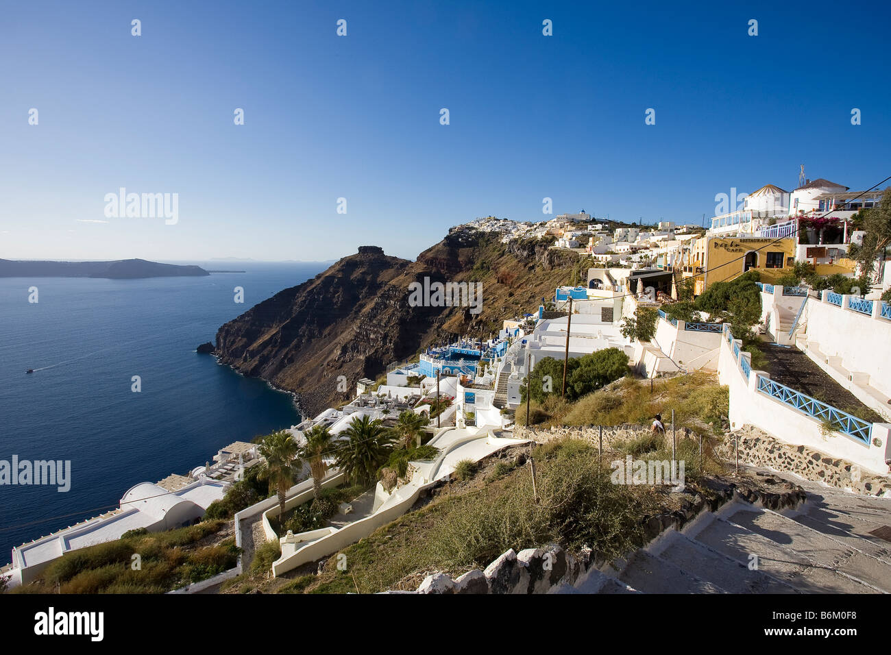 Imerovigli Santorini Cyclades Greece Stock Photo