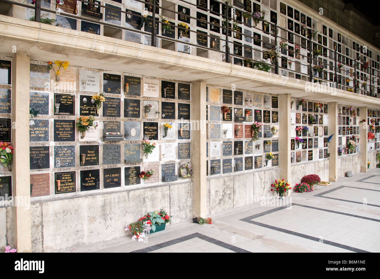 The Crematorium at Pere Lachaise Cemetery in Paris where peoples ashes ...