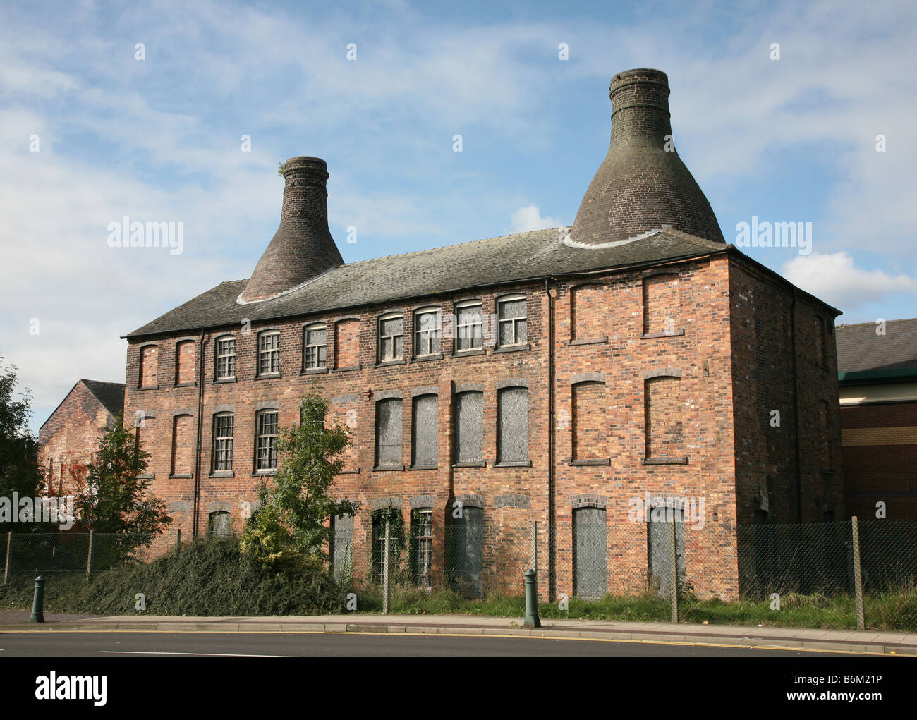 Bottle oven or kiln in the roof of a pottery at Longton StokeonTrent Staffs Stock Photo Alamy