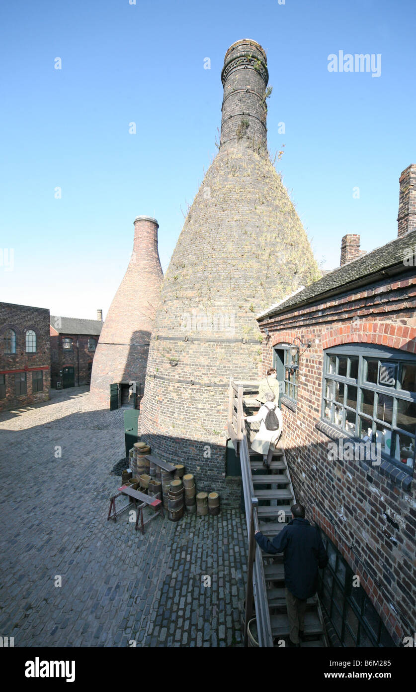 A view of the Gladstone Pottery Museum in Longton StokeonTrent Staffs