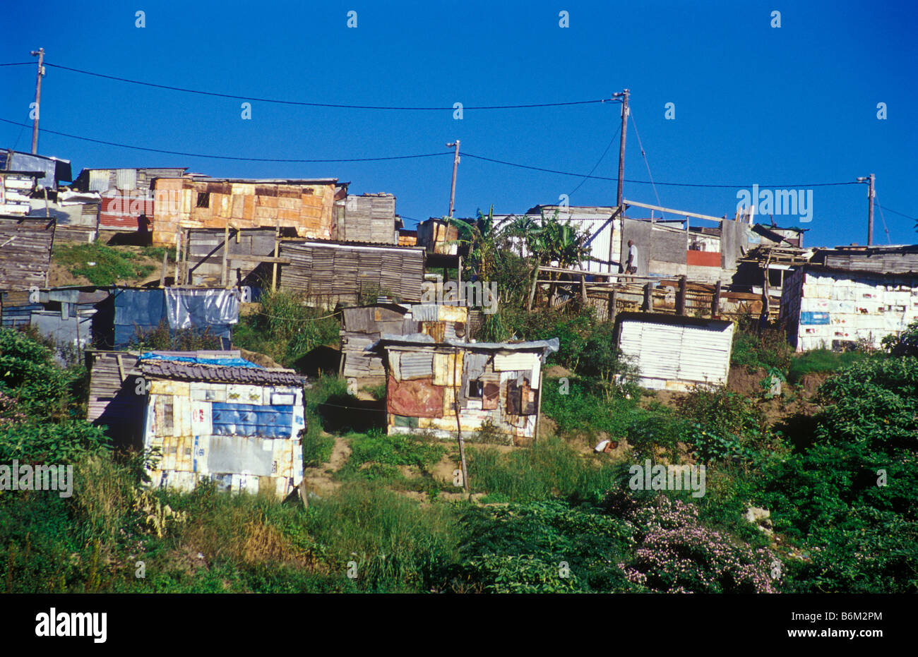 Shanty town in South Africa Stock Photo - Alamy