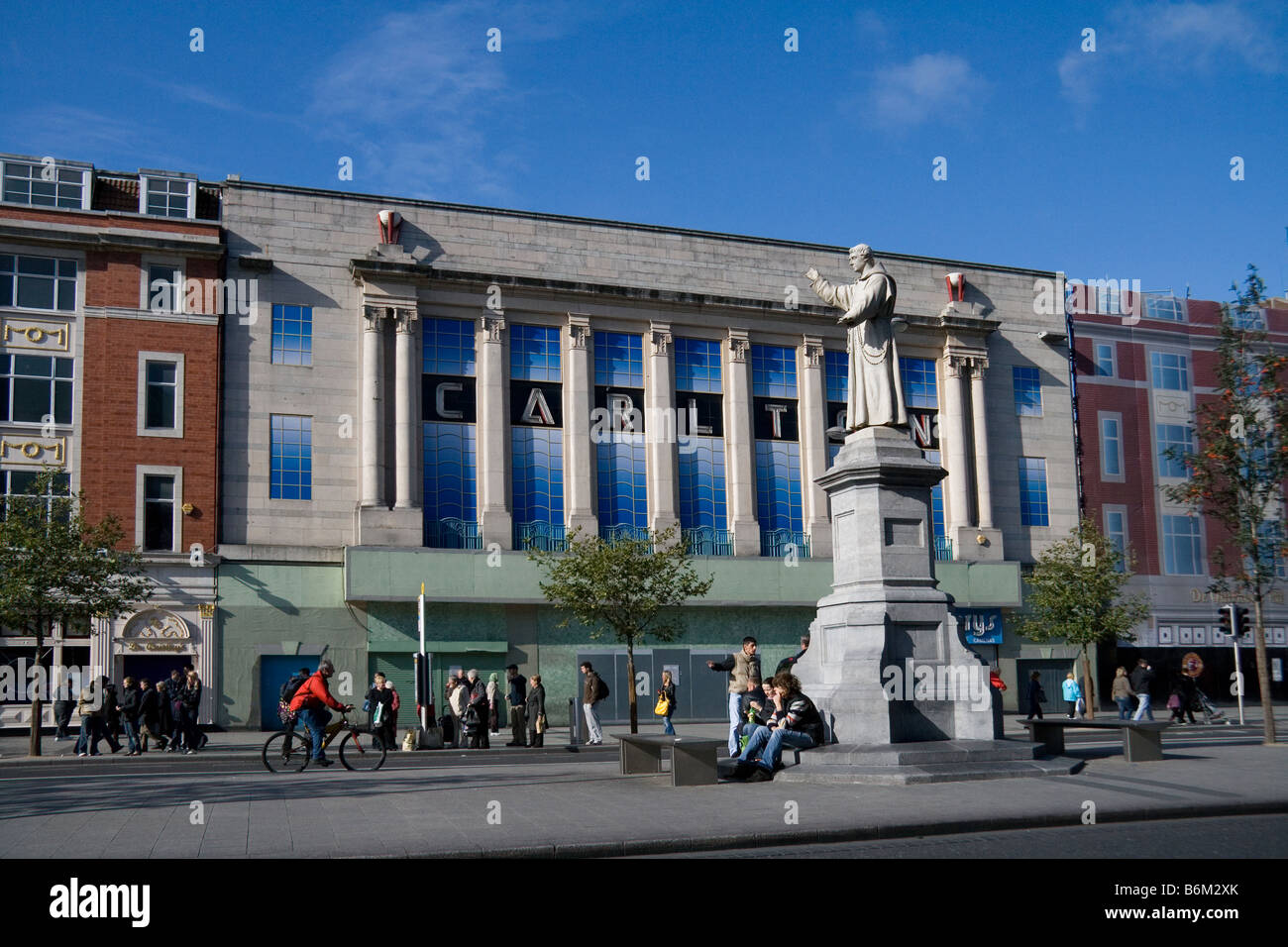 Dublin, Ireland O'Connell Street, showing the art deco Carlton cinema
