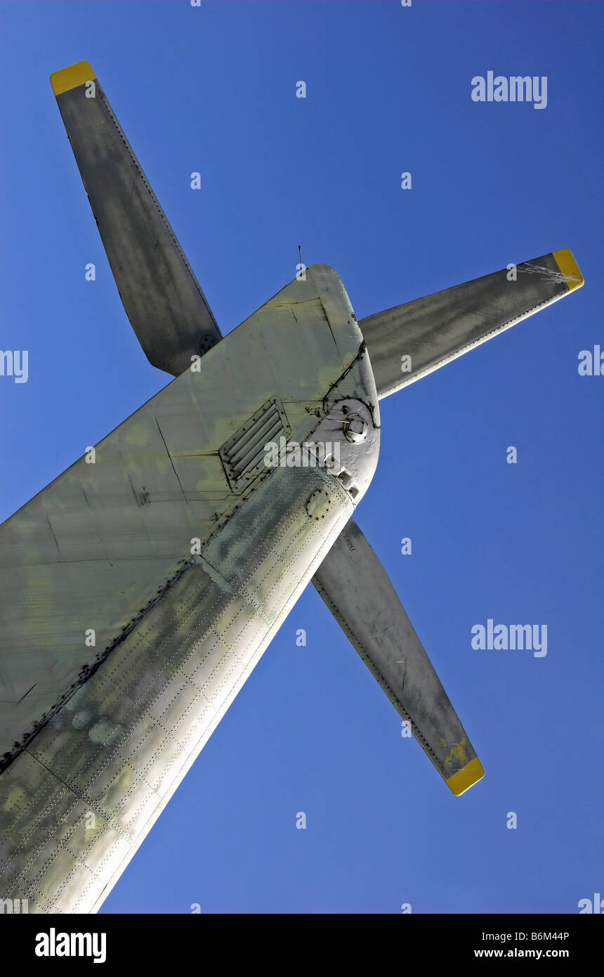The back propeller of the transport helicopter Stock Photo Alamy