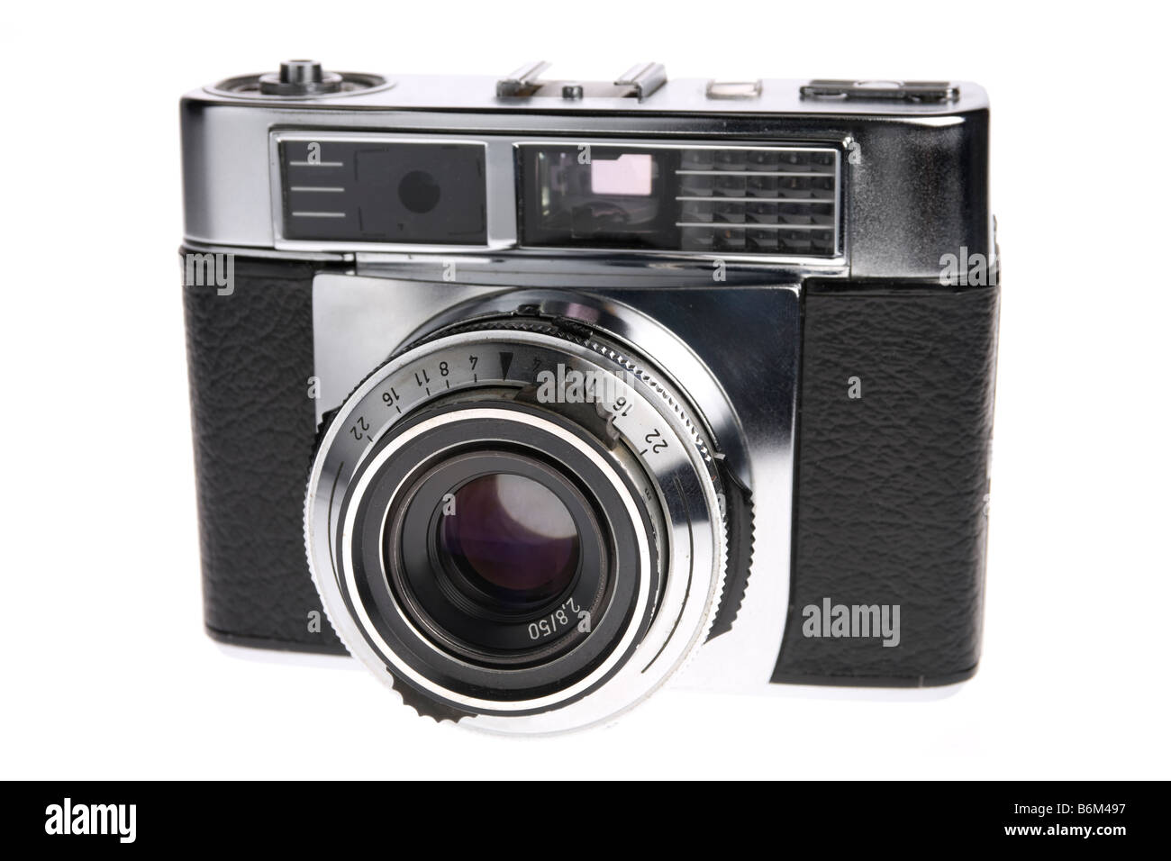 Classic vintage film rangefinder camera isolated on white background Stock Photo Alamy
