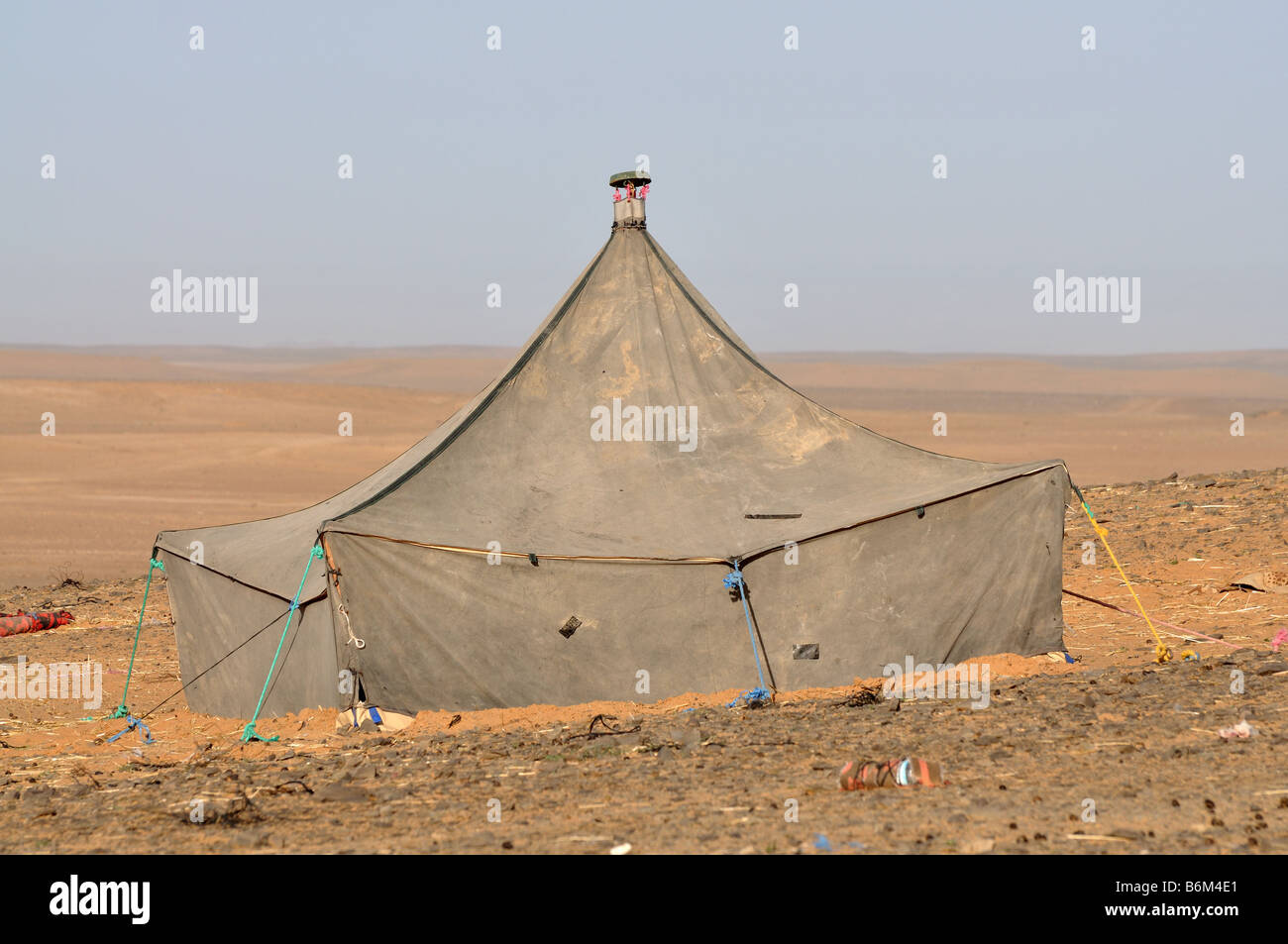 Berber tent in the Sahara desert, Morocco Africa Stock Photo