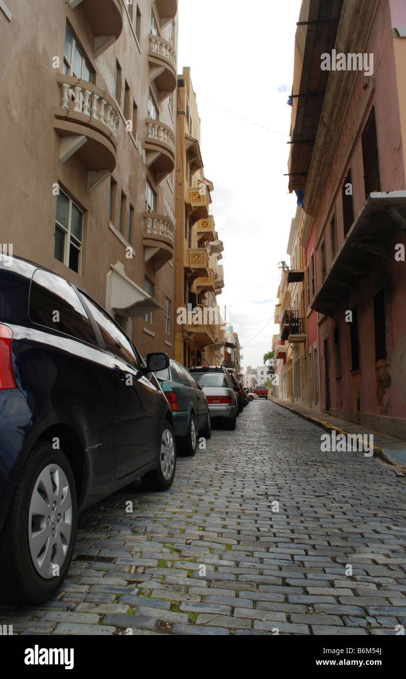 Street of the Old San Juan, Puerto Rico Stock Photo - Alamy
