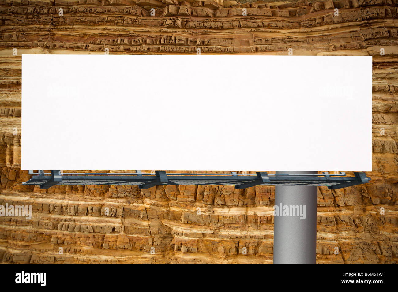 white blank billboard Stock Photo - Alamy