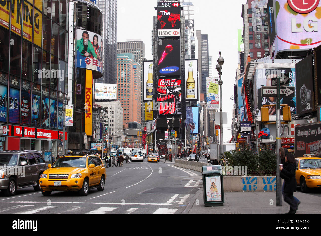 World famous Times Square, Manhattan, New York City, USA Stock Photo