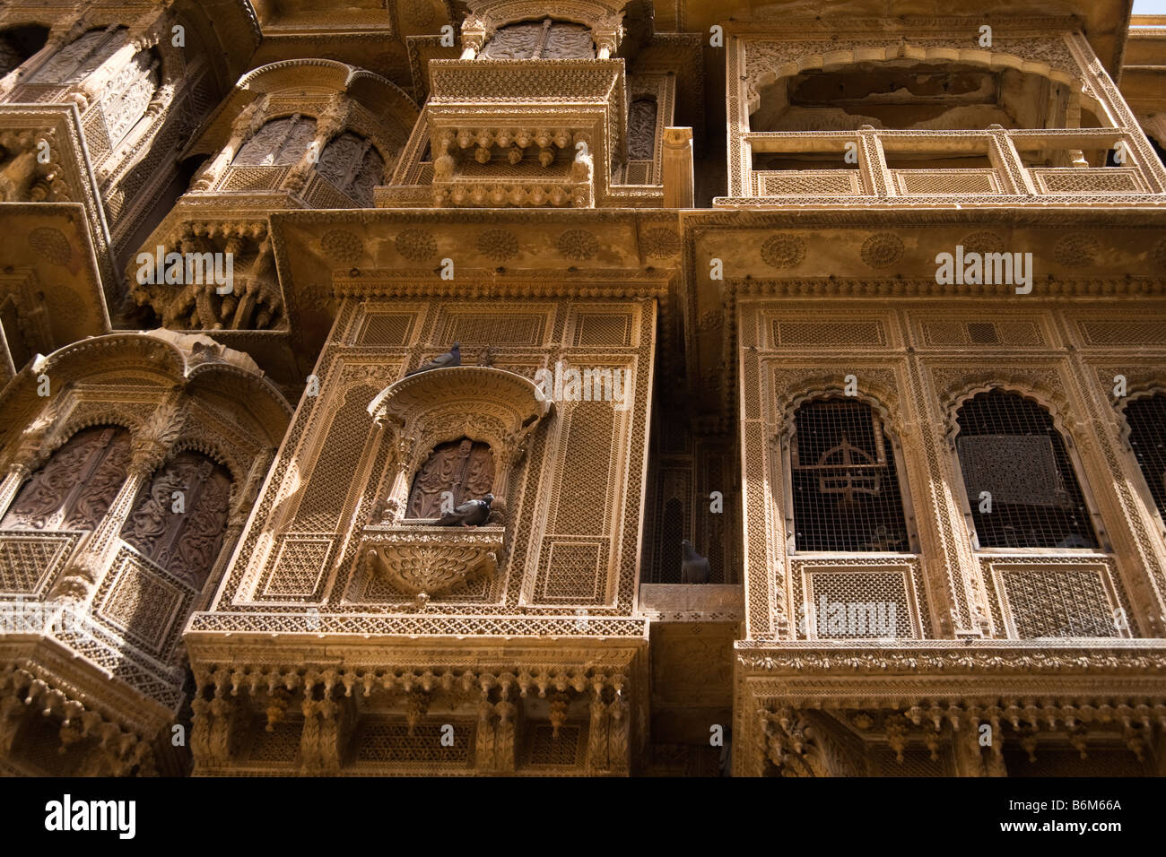 Patwon Patwa ki Haveli Palace Jaisalmer Stock Photo