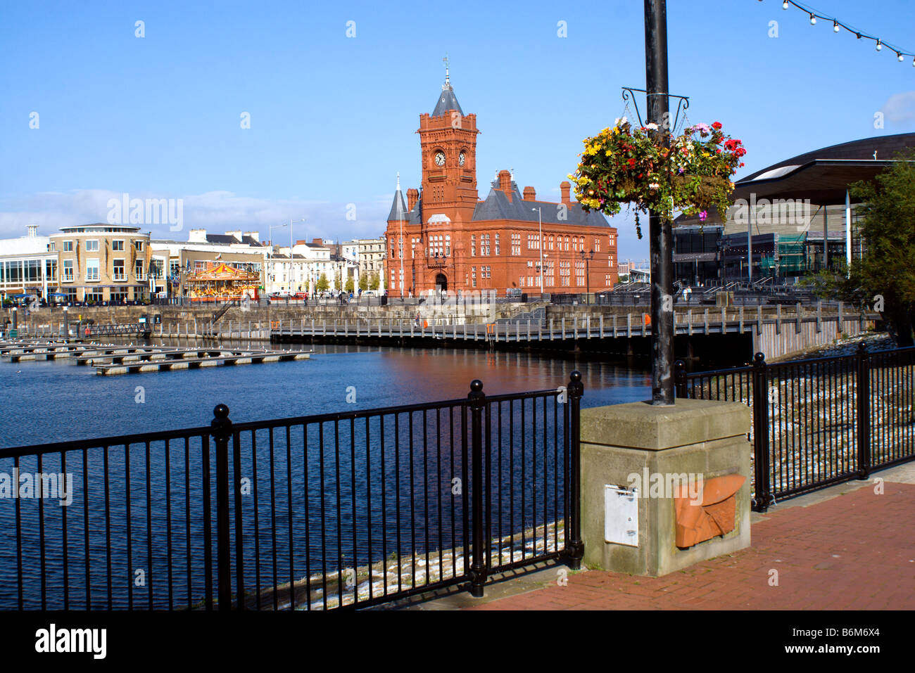 victorian pierhead building cardiff bay south wales Stock Photo