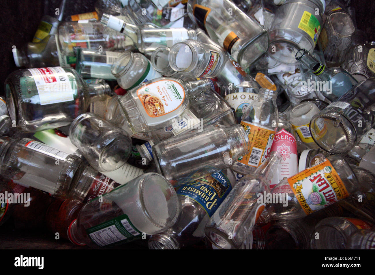 Glass Jars for Recycle Stock Photo Alamy